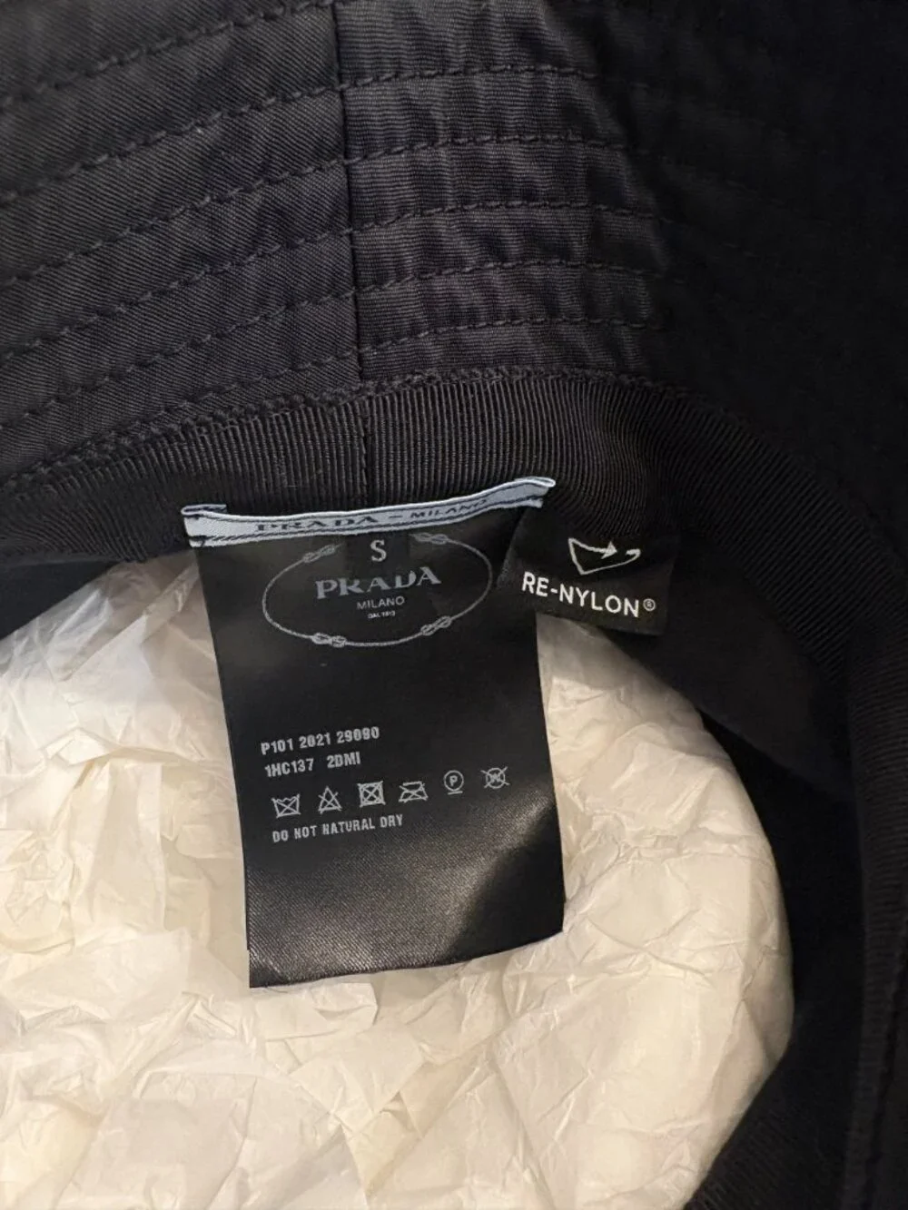 Prada Re-Nylon Black Bucket Hat